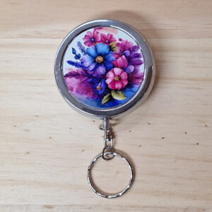 Océliane création cendrier de poche fleur