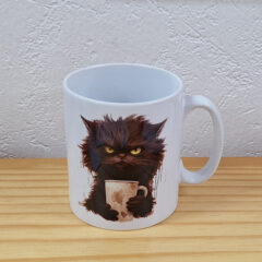 Océliane création mug céramique chat pas tellement du matin