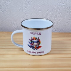 Océliane création tasse acier inoxydable super grande sœur