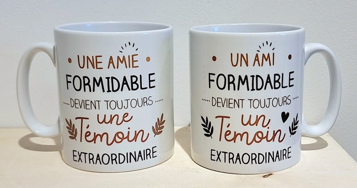 Océliane création tasse témoins de mariage Océliane création tasse témoins de mariage
