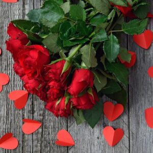 Océliane création rose rouge st Valentin