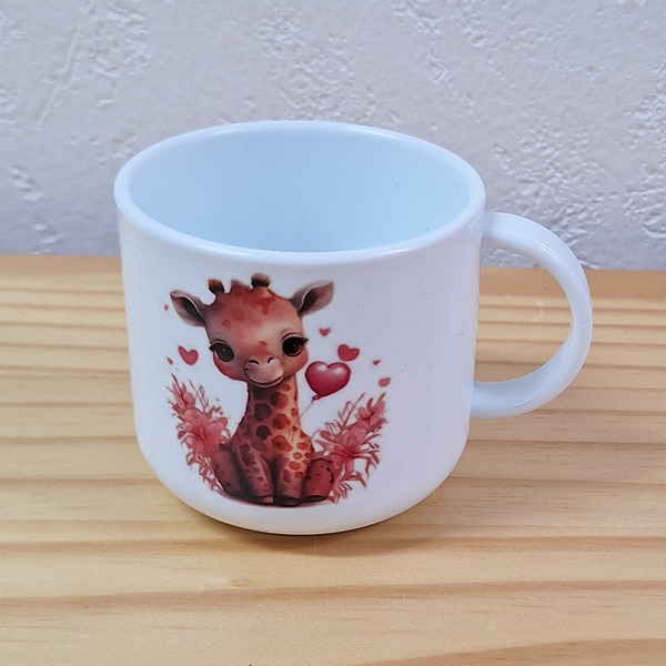 Océliane création mug enfant girafe verso