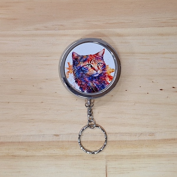 Océliane création cendrier de poche chat coloré