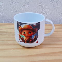 Océliane création mug enfant cowboy polymère