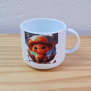 Océliane création mug enfant cowboy polymère
