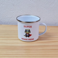 Océliane création tasse acier inoxydable super grand frère
