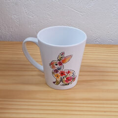 Océliane création tasse conique lapin champêtre