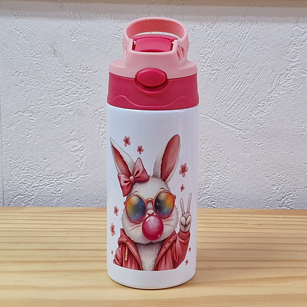 Océliane création gourde lapin stylé face