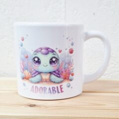 Océliane création Tasse enfant verso polymère adorable tortue