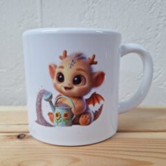 Océliane création mug enfant polymère dragon