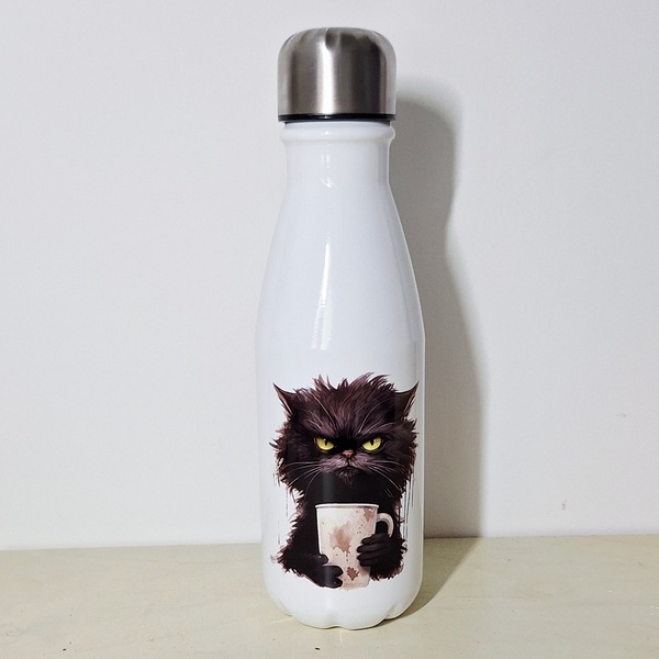 Océliane création bouteille chat râleur